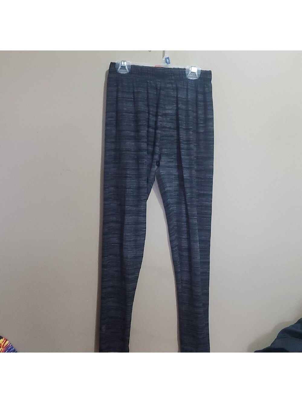 Sweetlegs Gray Striped Leggings One Size Fits Most
